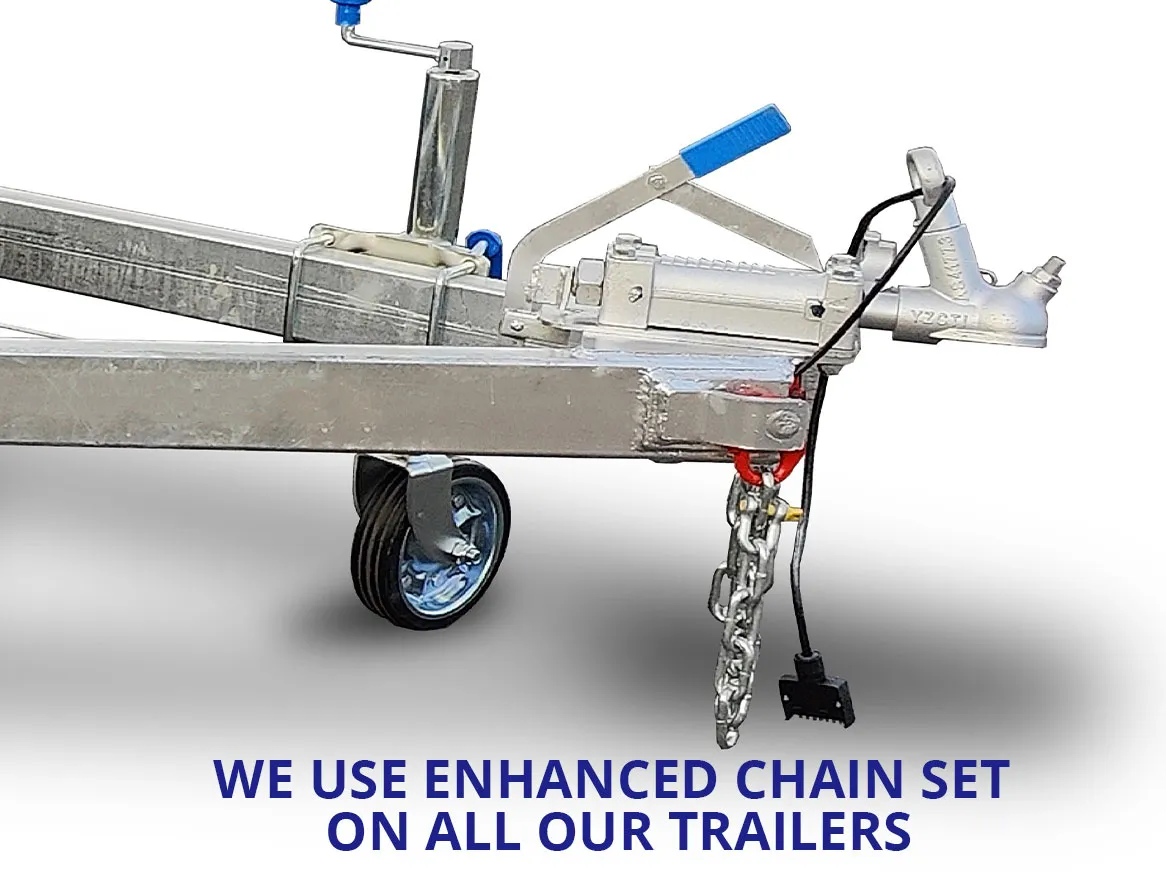 10x5 Tandem Trailer ATM-2000kg For Sale With 8 inch Jockey Wheel/ 1800mm Drawbar/ Full-length Side Steps - Image 4