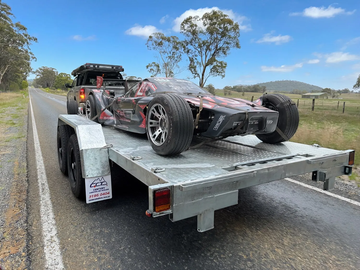 5m Car Trailer For Sale Deck size 16.4x6.6ft (5X2m) 3500KG/ 4500KG ATM