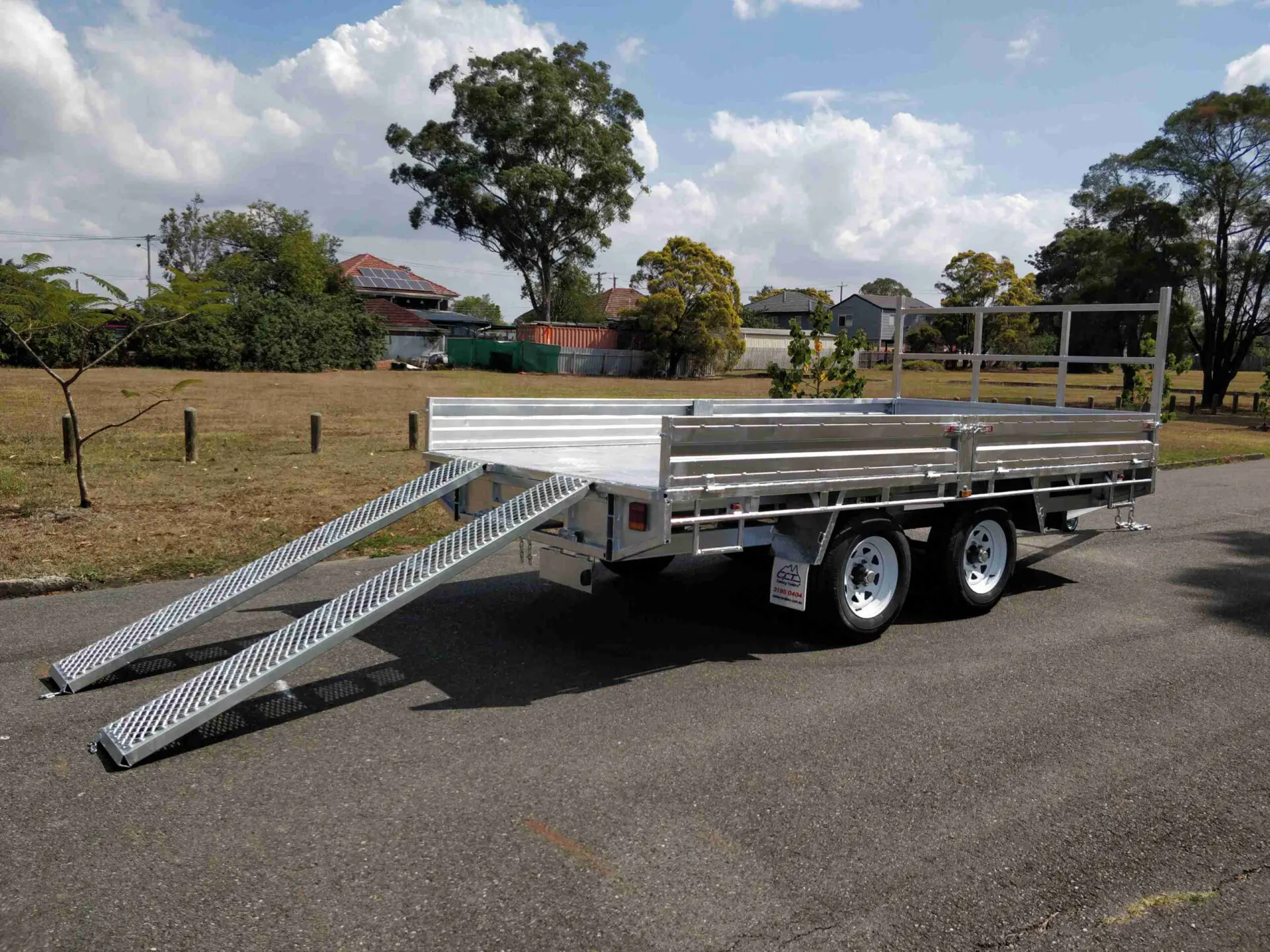 14x7 Flat Top Trailer (Flatdeck) 3500KG WITH RAMPS