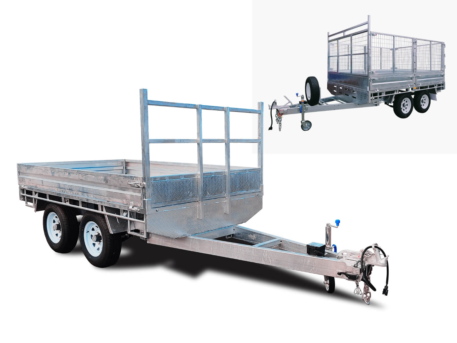 Century Trailers tandem flat top 10x6 ATM3500kg with cage option