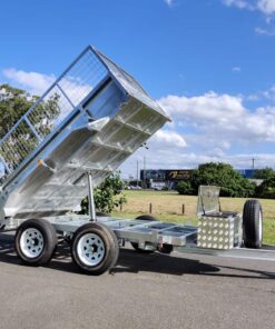 8x5 Hydraulic Tipper Tandem Box Trailer Atm 3500kg With Ramps 