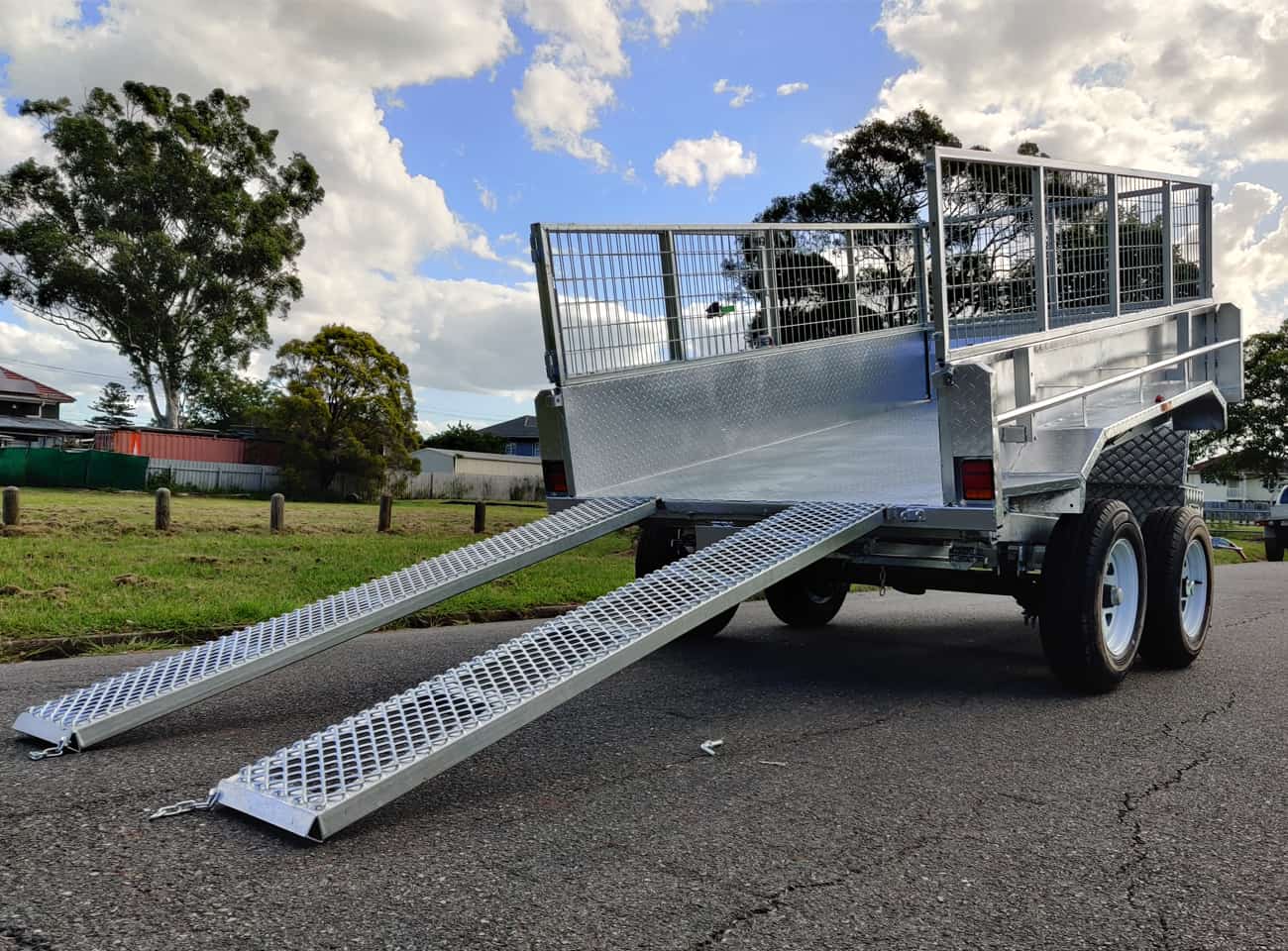 10x6 Hydraulic Tipper Tandem Box Trailer ATM 3500KG WITH RAMPS ...