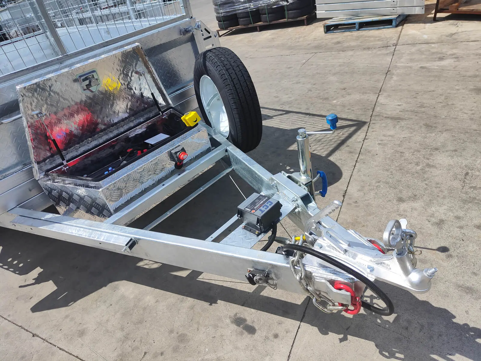 Century Caravans & Trailers 10x6 Hydraulic Tipper Tandem box Trailers product photo