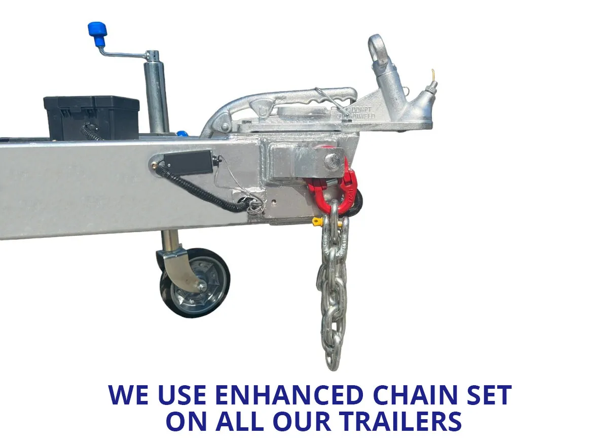 12x6 Tandem Box Trailer ATM-3500kg For Sale with jockey wheel - Image 3