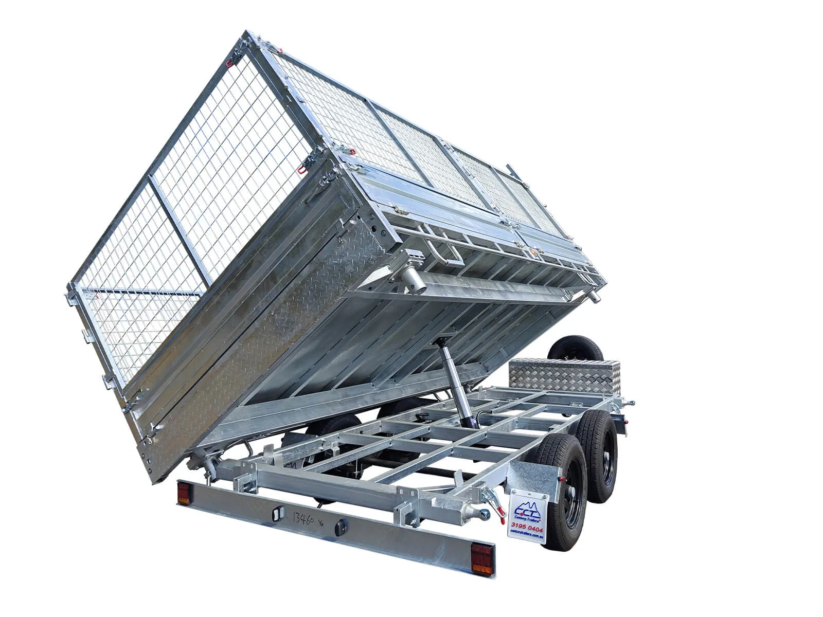 CCT Hydraulic Flat Top Tipper Trailer 12x7/14x7 ATM-3500kg/4500kg