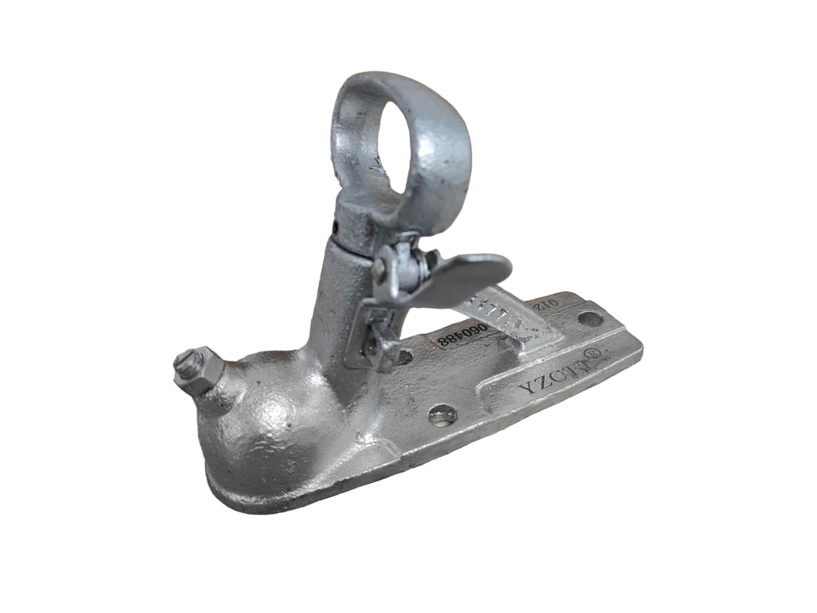 50mm Trailer Coupling 3 Hole Zinc Bolt-On Quick Release Hitch 2000kg ADR