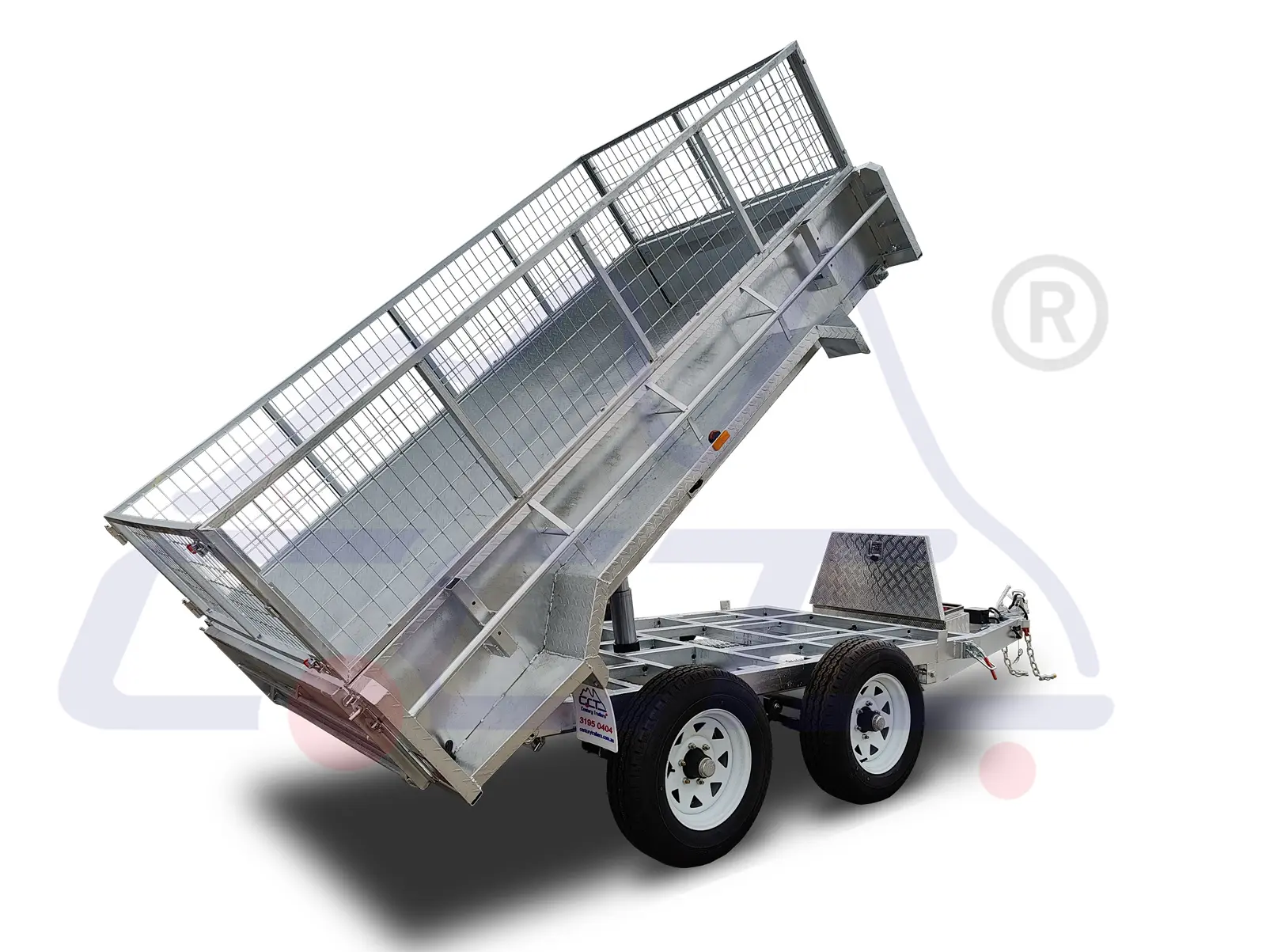 Century Caravans & Trailers 10x5 Hydraulic Tipper Tandem box Trailers product photo