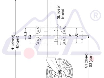 6 Inch Trailer Jockey Wheel