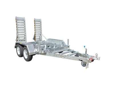 3.0t Plant Trailer- Deck Size 2400mm X 1535mm With Aluminium Ramps, Suitable for 1.7t excavators