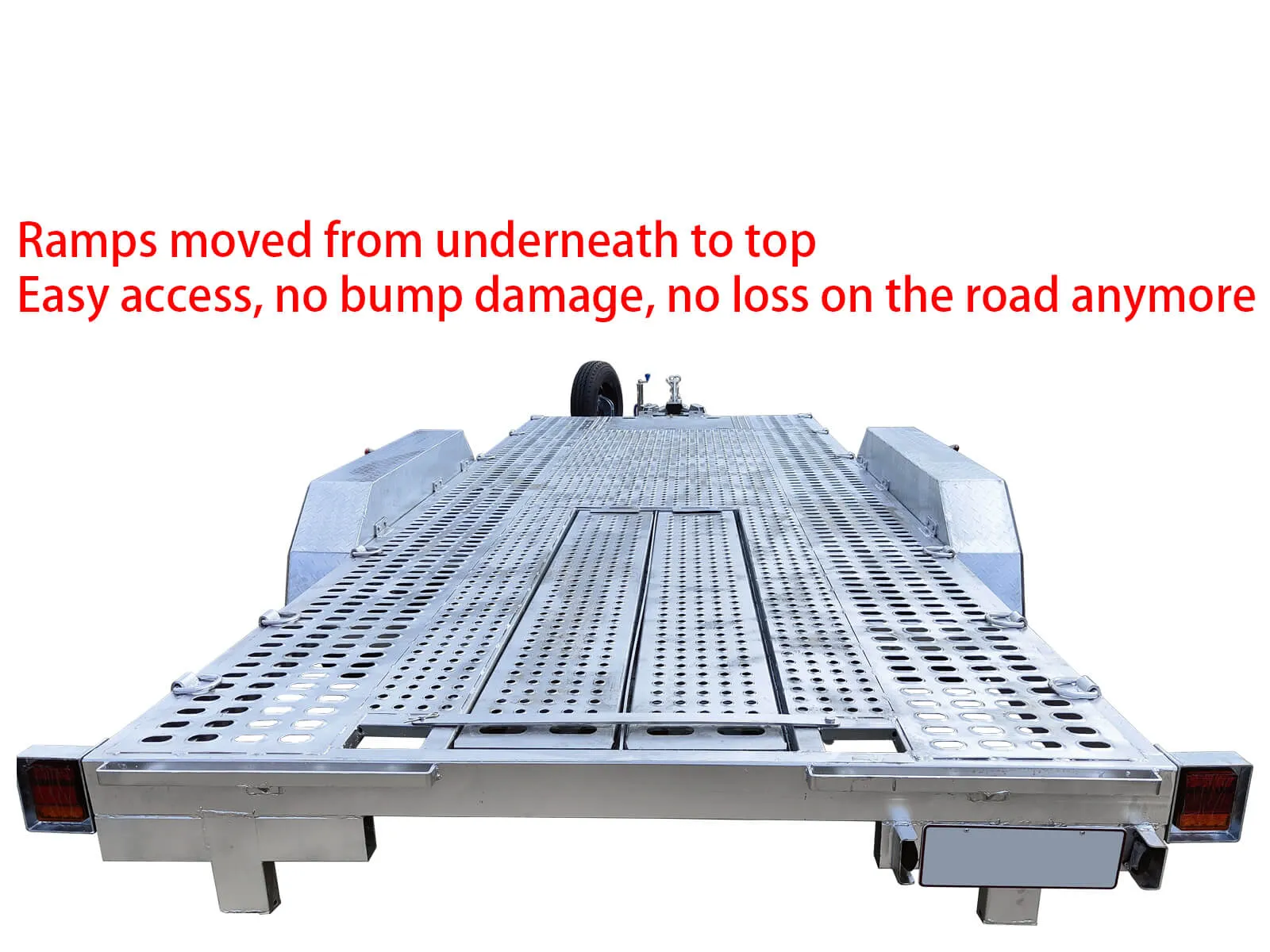 Car Trailer For Sale With Punched Floor/ Perforated Deck 16.4x6.6ft (5X2m) 3500KG/4500KG ATM - Image 4