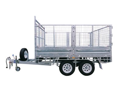 CCT Flat Top tipper trailer 10x6 ATM-3200KG with cage