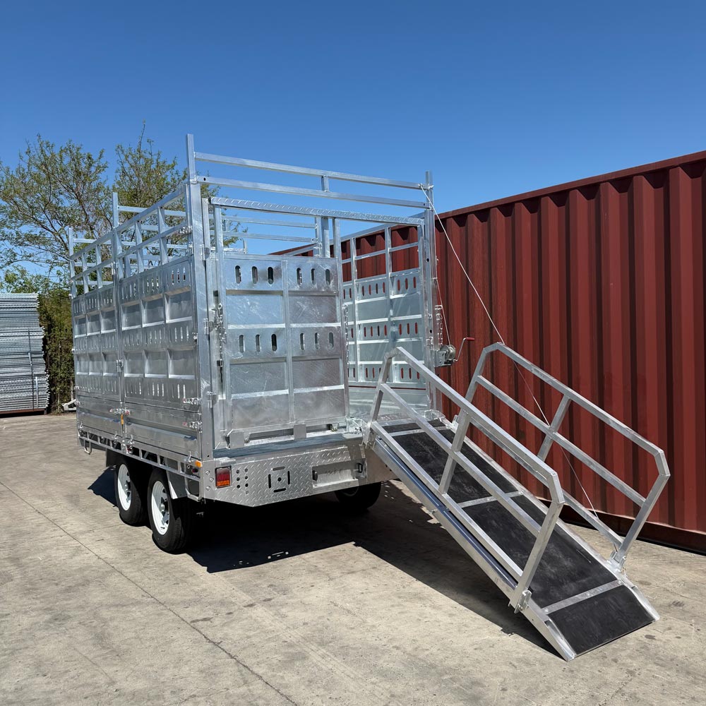 All-New 2026 Model 12x7 Flat Top Cattle Trailer