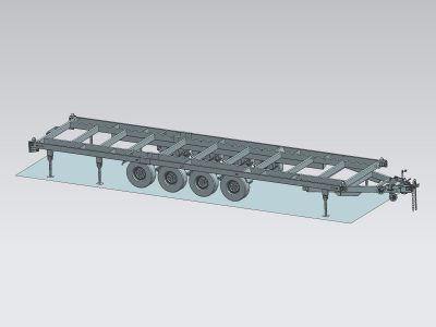 30ft Quad-Axle Container Trailer Tinny House Trailer ATM 8t