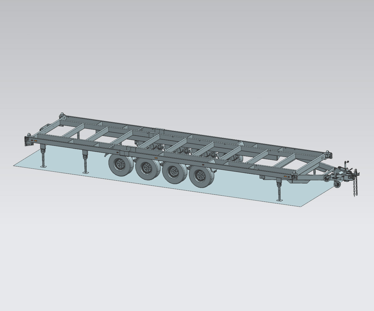 40ft Quad-Axle Container Trailer ATM-10t