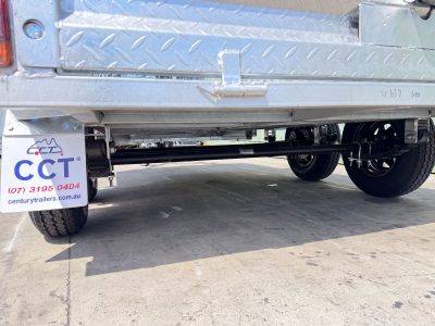 Century Trailer's 10x5 Tandem Y Box Trailer Drawbar