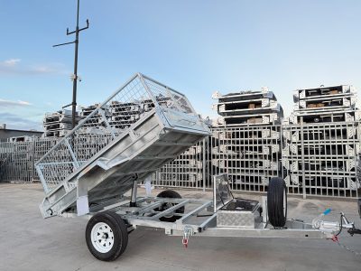 8x5 Hydraulic Tipper Box Trailer For Sale 1400kg ATM