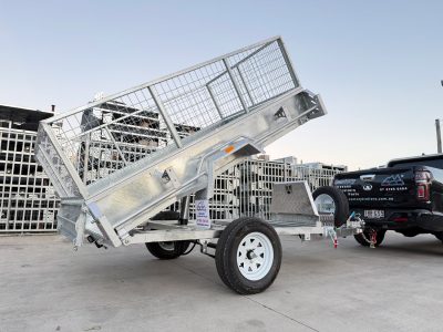 8x5 Hydraulic Tipper Box Trailer For Sale 1400kg ATM