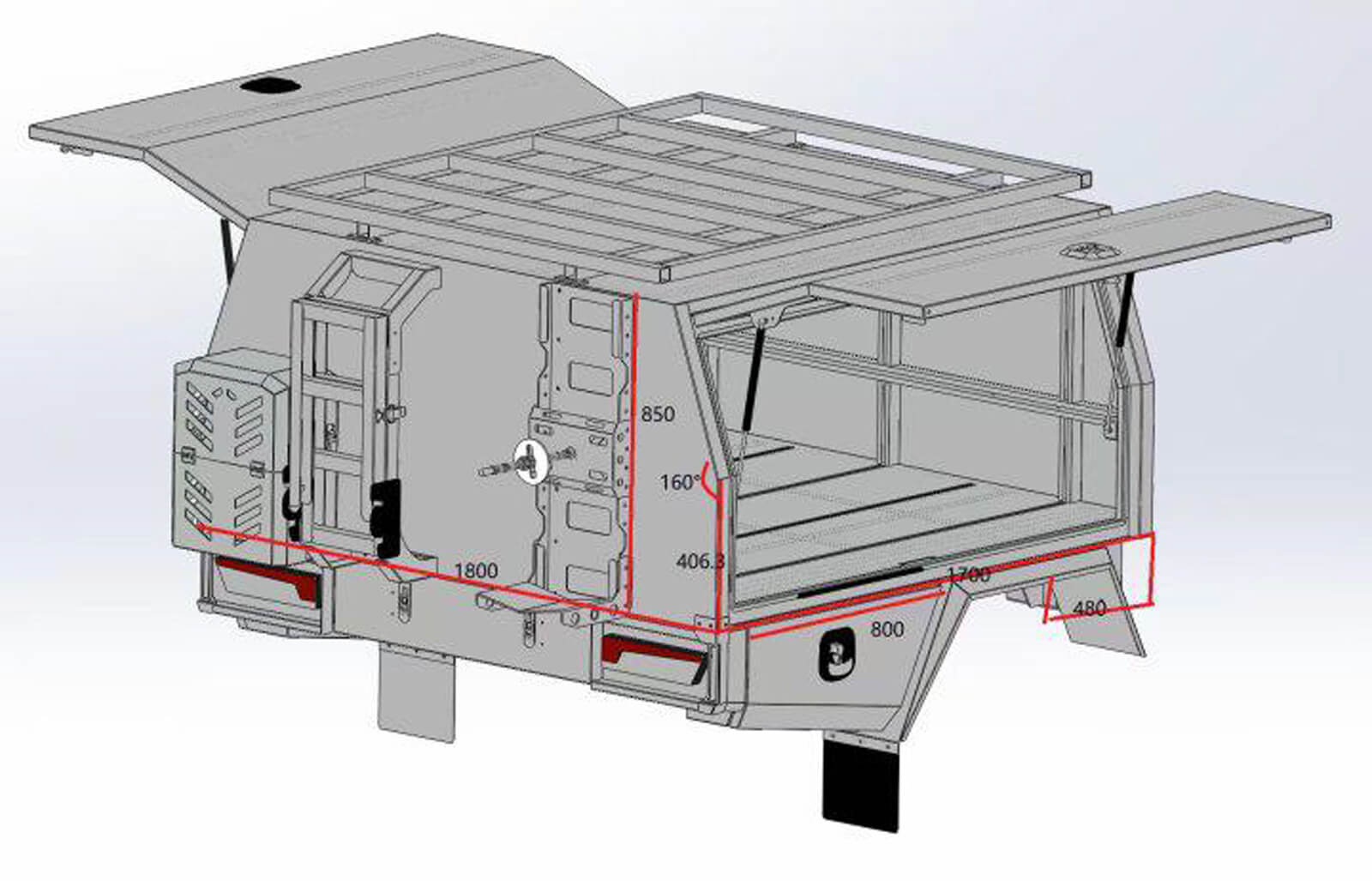 Century Apex S001 Aluminium Chassis Mount Canopy - Image 2